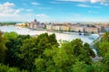 landmarks of Budapest at summer Royalty Free Stock Photo