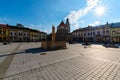Landmarks in the central square of Zywiec Royalty Free Stock Photo