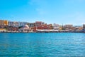 The landmarks of Chania marina, Crete, Greece