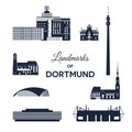 Landmarks of Dortmund Royalty Free Stock Photo