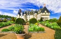 Landmarks of France,impressive Langeais castle,Loire valley.