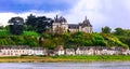 Landmarks of France- Chaumont-sur-Loire caste,Loire Valley,France. Royalty Free Stock Photo