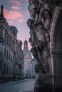 Landmarks of Germany, elegant baroque city Dresden, popular touristic attraction