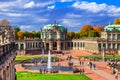 Landmarks of Germany - Zwinger museum and park in beautiful Dresden