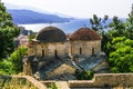 Old Byzantine church  Ai Giannakis at Vathi village, Samos island Royalty Free Stock Photo