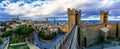 Landmarks of Italy - medieval town Montalcino, famous wine region of Tuscany Royalty Free Stock Photo