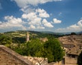 Landmarks of Italy. panoramic view of Urbino,Unesco site II Royalty Free Stock Photo