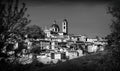 Landmarks of Italy. panoramic view of Urbino,Unesco site. Marche Royalty Free Stock Photo