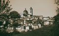 Landmarks of Italy. panoramic view of Urbino,Unesco site. Marche Royalty Free Stock Photo