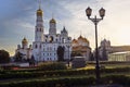 Landmarks of Moscow Kremlin. Color photo.