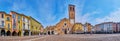 Landmarks of Piazza della Vittoria, Lodi, Italy Royalty Free Stock Photo