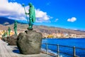 Landmarks of Tenerife - Guanche kings in Candelalaria village.