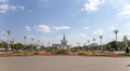 Landmarks in the territory of VDNKh All-Russia Exhibition Centre, also called All-Russian Exhibition Center, Moscow, Russia