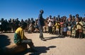 Landmine awareness in camp, war-ravenged Angola Royalty Free Stock Photo