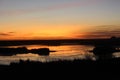 October sunset at Condie Marsh Saskatchewan