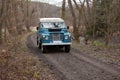 Landrover on the road Royalty Free Stock Photo