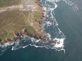 Lands End from the air Royalty Free Stock Photo