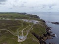 Lands end cornwall England uk aerial Royalty Free Stock Photo