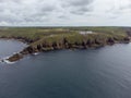 Lands end cornwall England uk aerial Royalty Free Stock Photo