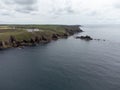 Lands end cornwall England uk aerial Royalty Free Stock Photo