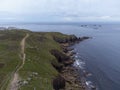 Lands end cornwall England uk aerial Royalty Free Stock Photo