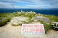 Lands End - dangerous cliffs Royalty Free Stock Photo