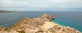 Lands End and Divorce Beach as seen from top of Mt Solmar in Cabo San Lucas Baja Mexico Royalty Free Stock Photo