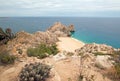 Lands End and Divorce Beach as seen from top of Mt Solmar in Cabo San Lucas Baja Mexico Royalty Free Stock Photo