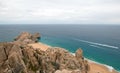 Lands End and Divorce Beach as seen from top of Mt Solmar in Cabo San Lucas Baja Mexico Royalty Free Stock Photo