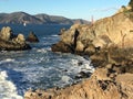 From Lands End looking out towards The Golden Gate and Marin Headland.