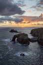 Lands End sunset vertical format Royalty Free Stock Photo