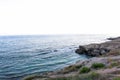 Landsape and Nature Sea side or sea view of Oman beach, Deep water with rocks, beautiful wallpapers and backgrounds, nature and wa Royalty Free Stock Photo