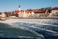 Landsberg am Lech in winter, at Bavaria Germany