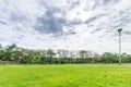 The landscap park and grass in city Royalty Free Stock Photo