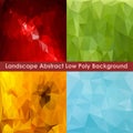 Landscape Abstract Low Poly Background 1