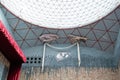 Landscape of abstract roof interior of Salvador Dali Theater Museum in Figueres Catalonia