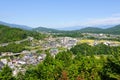 Landscape of Achi village in Southern Nagano, Japan