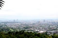 Landscape aerial view Hatyai City image from Khao Kho Hong Mountain Royalty Free Stock Photo