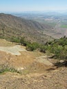 Mixed agricultural landscape in central Chile Royalty Free Stock Photo