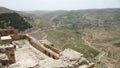 Landscape from Al Karak Castle, Jordan Royalty Free Stock Photo
