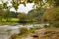 Landscape along river Semois in Belgian Ardennes Royalty Free Stock Photo