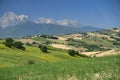 Landscape near Teramo Abruzzi at summer