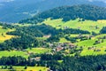 Landscape of Alpine green valley in summer, Austria, Europe Royalty Free Stock Photo