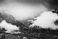 Landscape of Alps mountains Grossglockner National Park Hohe Tauern, Austria Royalty Free Stock Photo