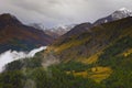 Landscape of Alps mountains Grossglockner National Park Hohe Tauern, Austria Royalty Free Stock Photo