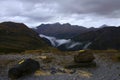 Landscape of Alps mountains Grossglockner National Park Hohe Tauern, Austria Royalty Free Stock Photo