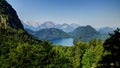 Landscape of Alpsee, Bayern, Germany Royalty Free Stock Photo