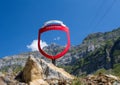 Landscape of the Alpstein and the Saentis which are a subgroup of the Appenzell Alps in Switzerland Royalty Free Stock Photo