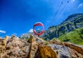 Landscape of the Alpstein and the Saentis which are a subgroup of the Appenzell Alps in Switzerland Royalty Free Stock Photo