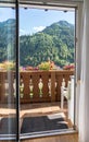 Landscape of Alto Adige, Italy - view from balkon Royalty Free Stock Photo